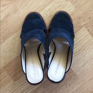 Banana Republic suede mules size 7